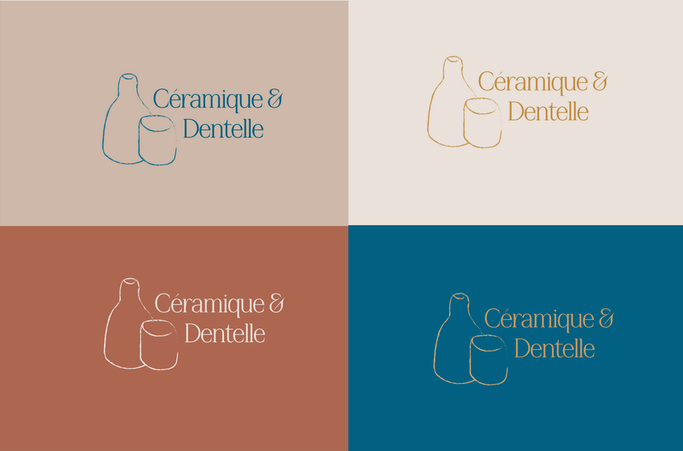 déclinaison logo céramique et dentelle Pau