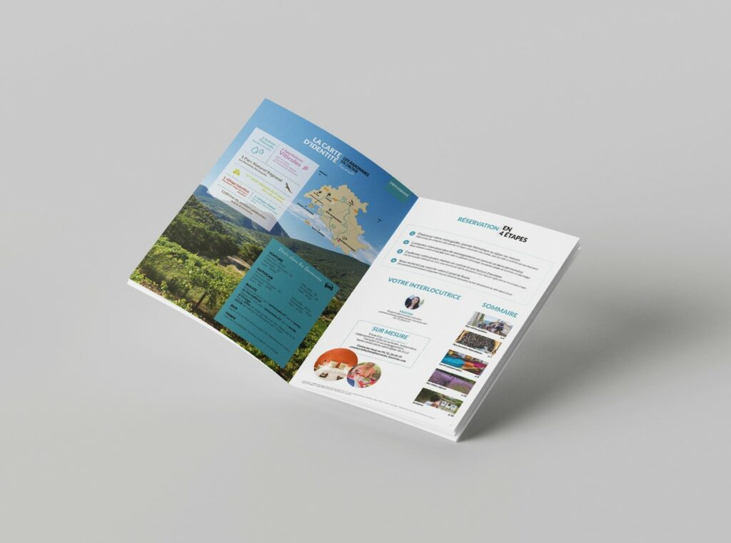 Graphiste & illustratrice freelance Emilie Zeller - Brochure touristique - Office de tourisme des Baronnies 2