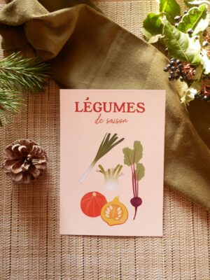 carte postale légumes de saison