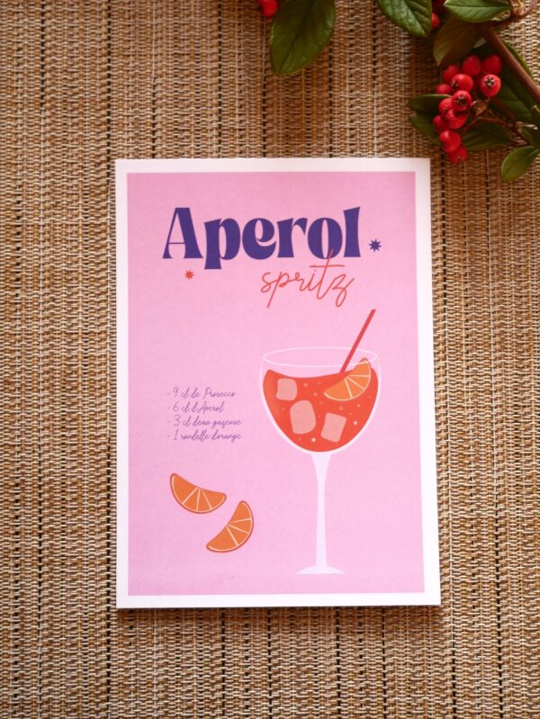 carte postale aperol cocktail