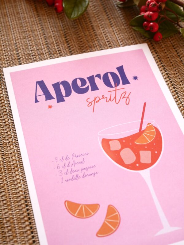 carte postale aperol cocktail