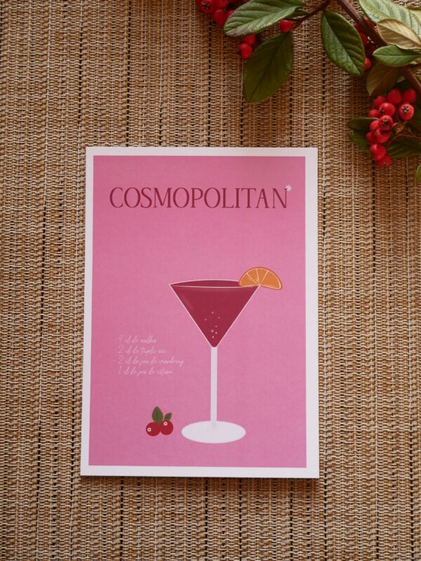 carte postale Cosmopolitan cocktail