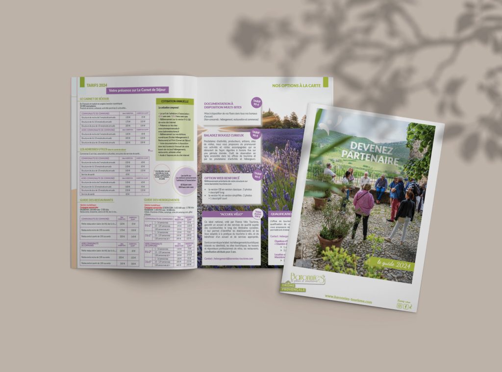 Brochure guide du partenaire Baronnies tourisme