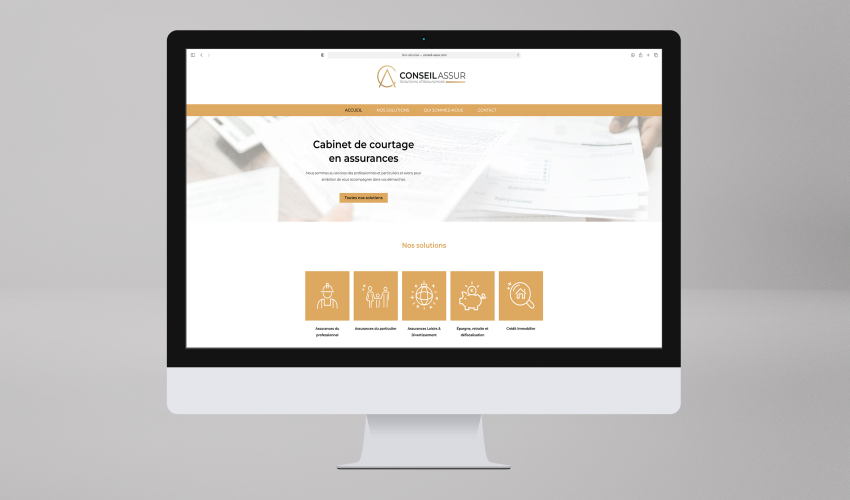 Maquette site web - ConseilAssur à Montélimar